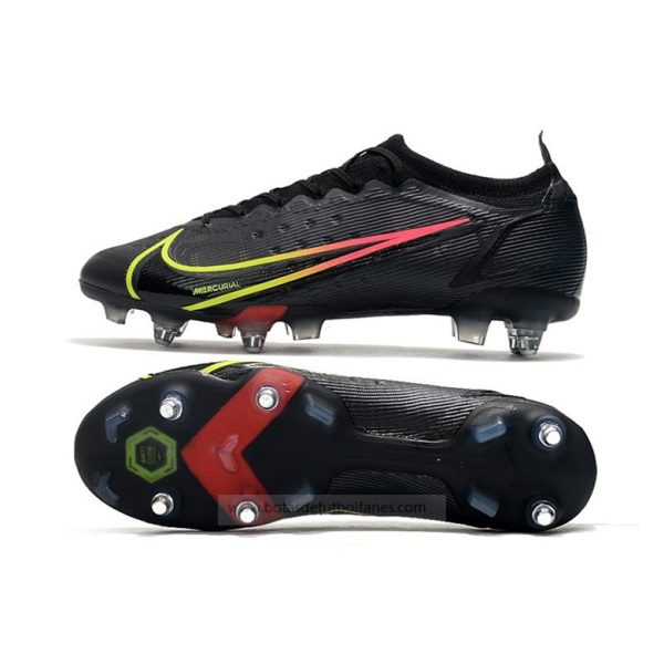 Nike Mercurial Vapor Elite SG Pro Negro x Prisma Negro Amarillo Rojo